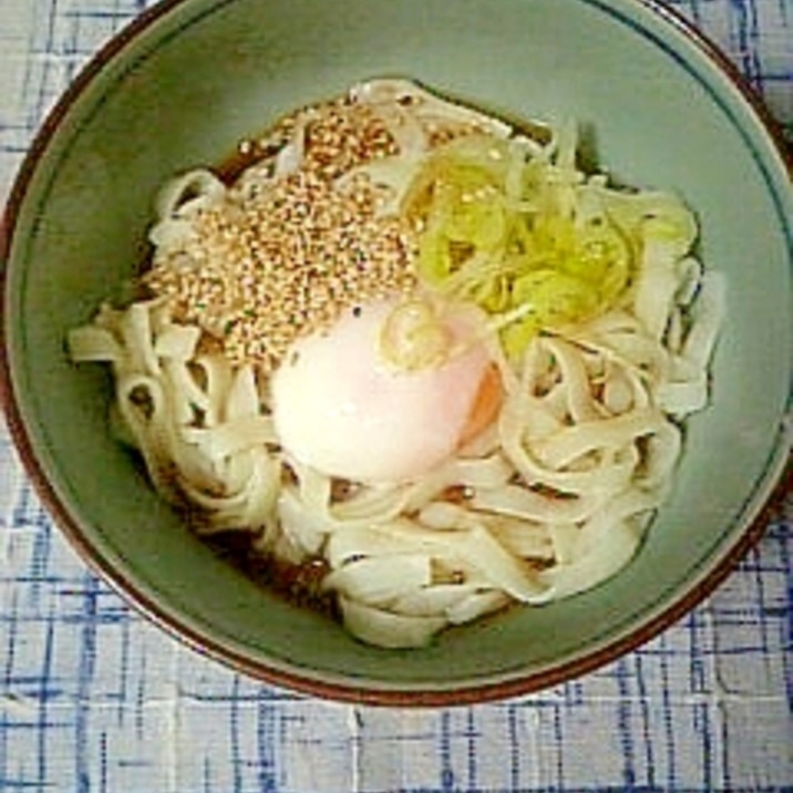 ☆温玉胡麻葱うどん☆